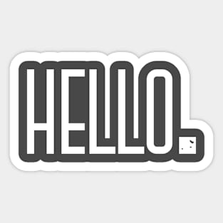 HELLO Sticker